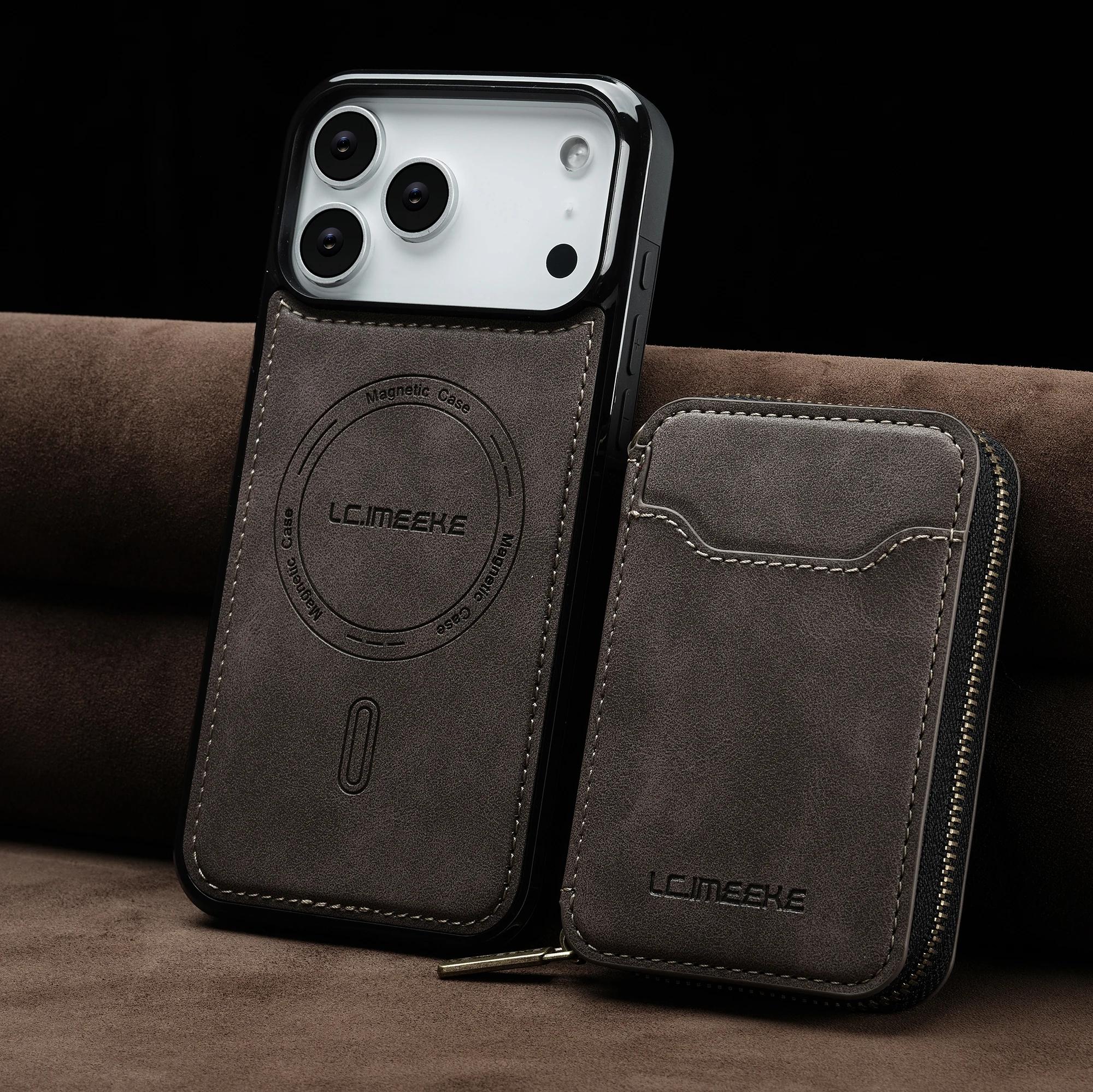 Detachable Magnetic Wallet Leather Phone Case for IPhone 17 Pro Max Air 16 Plus 15 14 13 12 11 Pro 16E Anti-Theft Brush Cover iPhone 11 кавовий
Detachable Magnetic Wallet Leather Phone Case for IPhone 17 Pro Max Air 16 Plus 15 14 13 12 11 Pro 16E Anti-Theft Brush Cover iPhone 11 кавовий