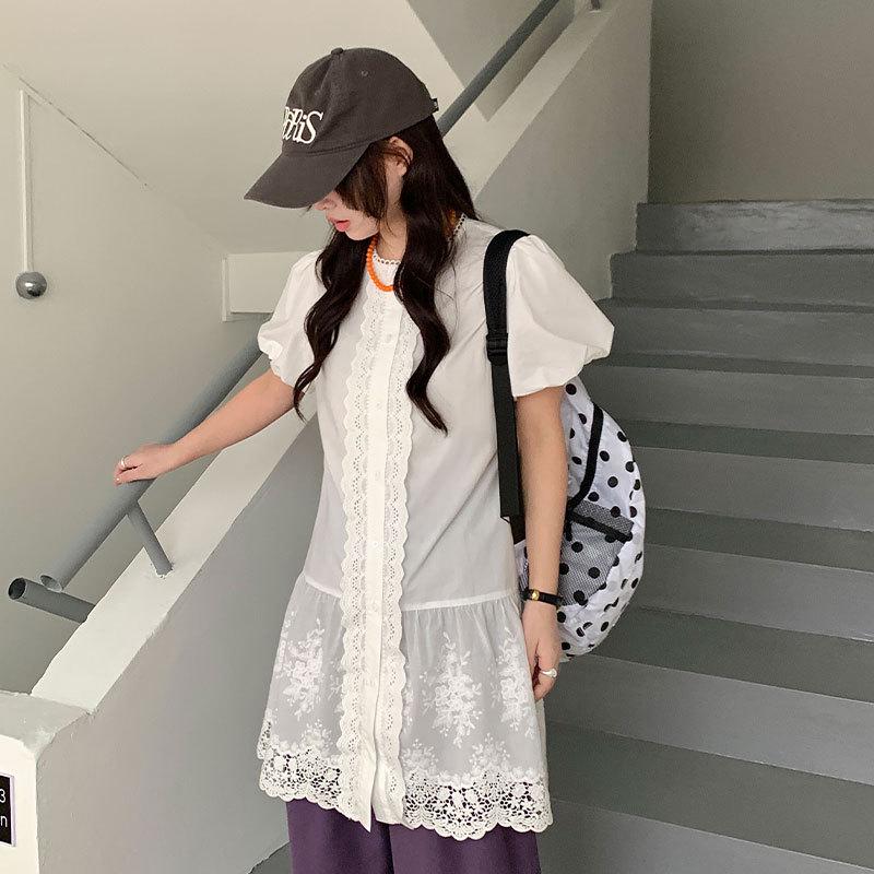 Thirteen Lines Spring Korean Short Sleeve Lace Cardigan Dress One Size
Thirteen Lines Spring Korean Short Sleeve Lace Cardigan Dress One Size