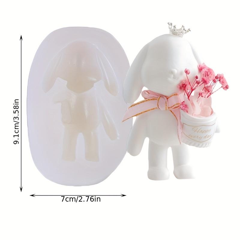 Rabbit Hold Bucket Ornament Silicone Mold DIY Gypsum Bunny Holding Flowers Making Platform Car Decoration Resin Mold Handicrafts
Rabbit Hold Bucket Ornament Silicone Mold DIY Gypsum Bunny Holding Flowers Making Platform Car Decoration Resin Mold Handicrafts