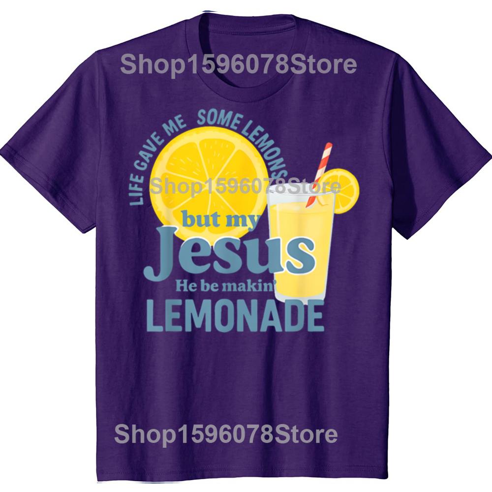 Life Gave Me Some Lemons But Jesus T Shirts Men Women Cotton Humor Streetwear Tee Short Sleeve Unisex Loose Crewneck Clothing 4XL
Life Gave Me Some Lemons But Jesus T Shirts Men Women Cotton Humor Streetwear Tee Short Sleeve Unisex Loose Crewneck Clothing 4XL