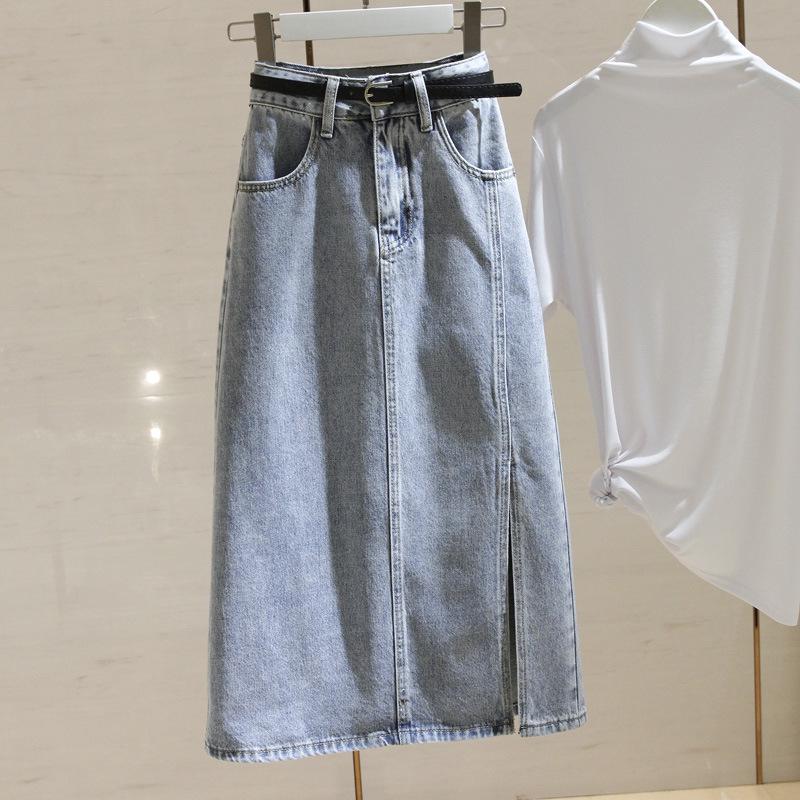Light Blue High-Waisted Denim Midi Skirt - Women s 2021 Spring Slimming Slit A-Line Skirt Extra Large светло-синий
Light Blue High-Waisted Denim Midi Skirt - Women s 2021 Spring Slimming Slit A-Line Skirt Extra Large светло-синий