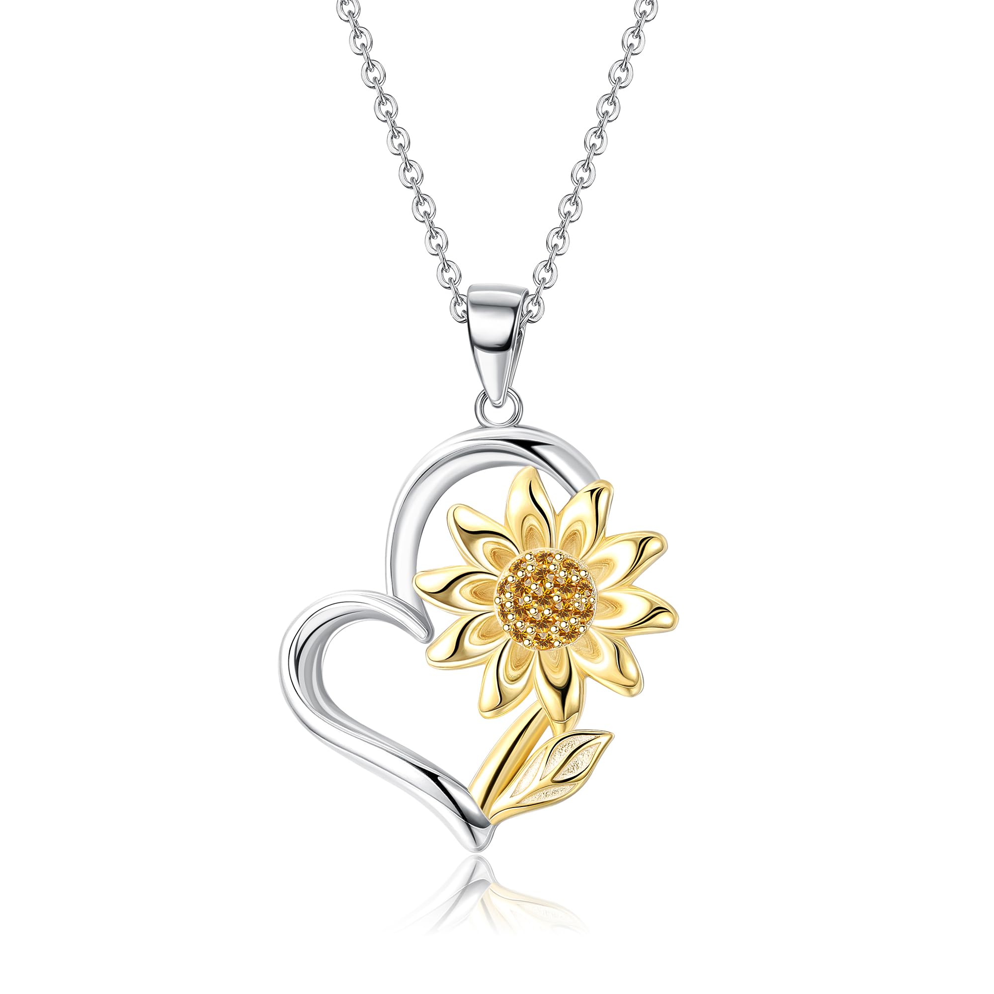 Milacolato 925 Sterling Silver Sunflower Necklace My Sunshine CZ Sunflower Heart Pendant for Women Boxed Valentine Gift You re
Milacolato 925 Sterling Silver Sunflower Necklace My Sunshine CZ Sunflower Heart Pendant for Women Boxed Valentine Gift You re