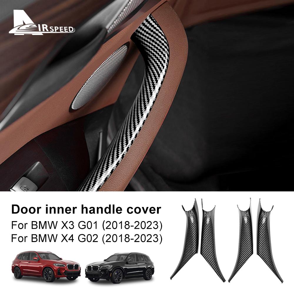 AIRSPEED Car Door Handle Pull Trim Cover for BMW X3 X4 G01 G02 2018- ABS Carbon Fiber Inner Window Lifting Switch Panel for X4 G02 18-23
AIRSPEED Car Door Handle Pull Trim Cover for BMW X3 X4 G01 G02 2018- ABS Carbon Fiber Inner Window Lifting Switch Panel for X4 G02 18-23