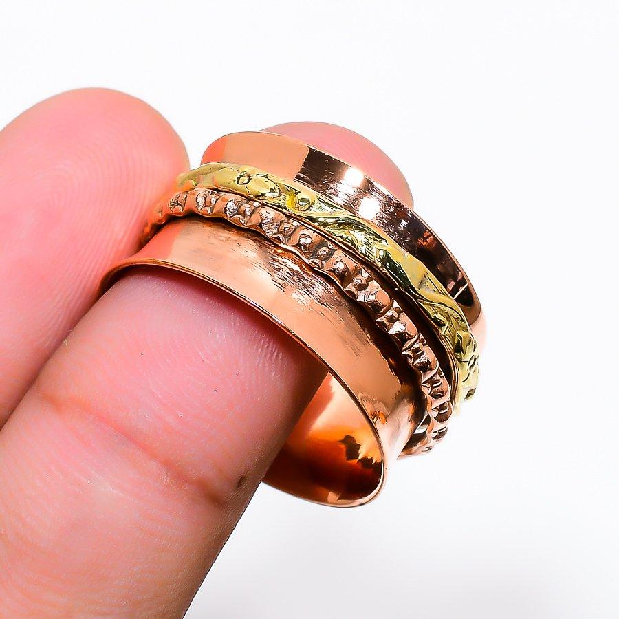 Натуральный спиннер для медитации, медное подарочное ювелирное кольцо ручной работы, размер 11,5 l0Z06
Натуральный спиннер для медитации, медное подарочное ювелирное кольцо ручной работы, размер 11,5 l0Z06