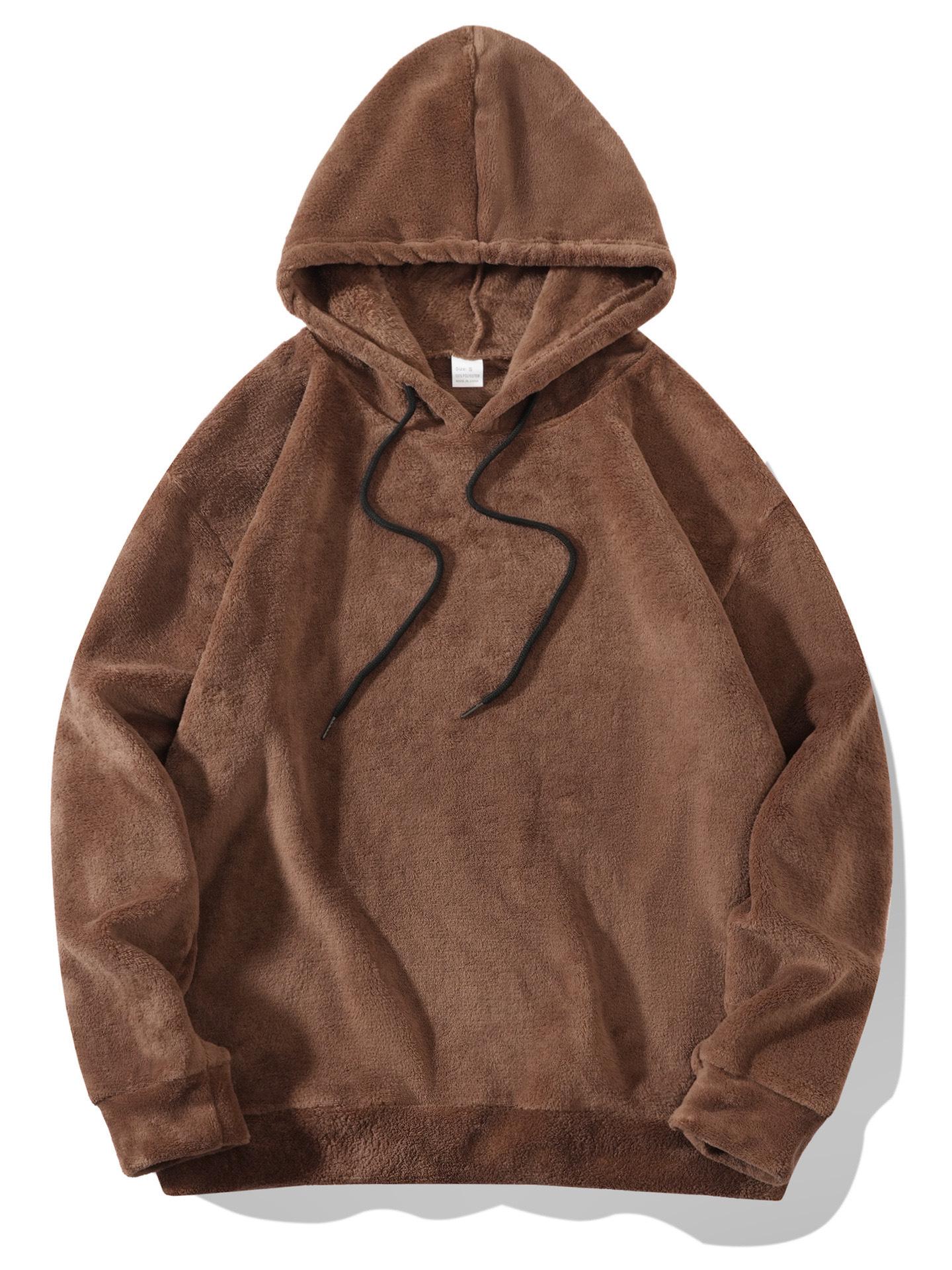 Men s Plush Pullover Hoodie - Solid Color, Casual, Warm, Loose Fit for Autumn/Winter Extra Large верблюд
Men s Plush Pullover Hoodie - Solid Color, Casual, Warm, Loose Fit for Autumn/Winter Extra Large верблюд