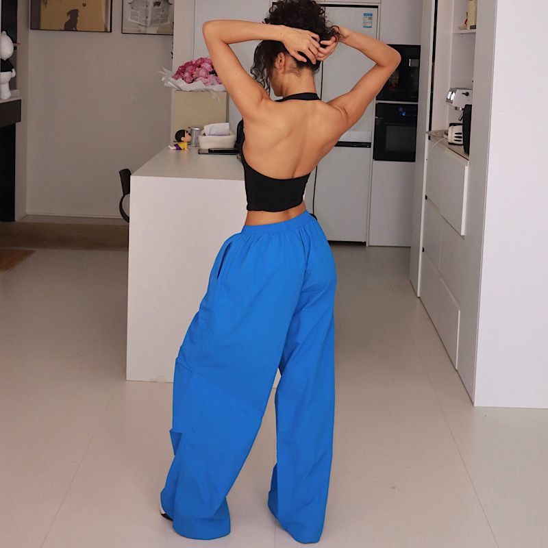 Akiyo Studio American vintage Blue Wide-Leg Pants Women Design Loose Straight Mop Long Pants Blue XL
Akiyo Studio American vintage Blue Wide-Leg Pants Women Design Loose Straight Mop Long Pants Blue XL