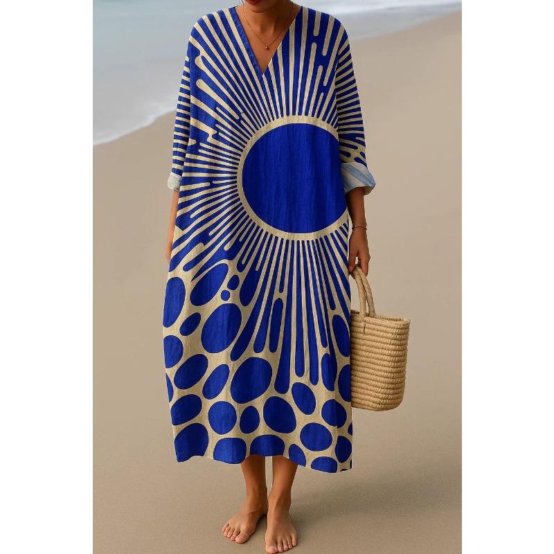 temuY spring and summer new dress V-neck fashion high-end long-sleeved printing 5XL
temuY spring and summer new dress V-neck fashion high-end long-sleeved printing 5XL