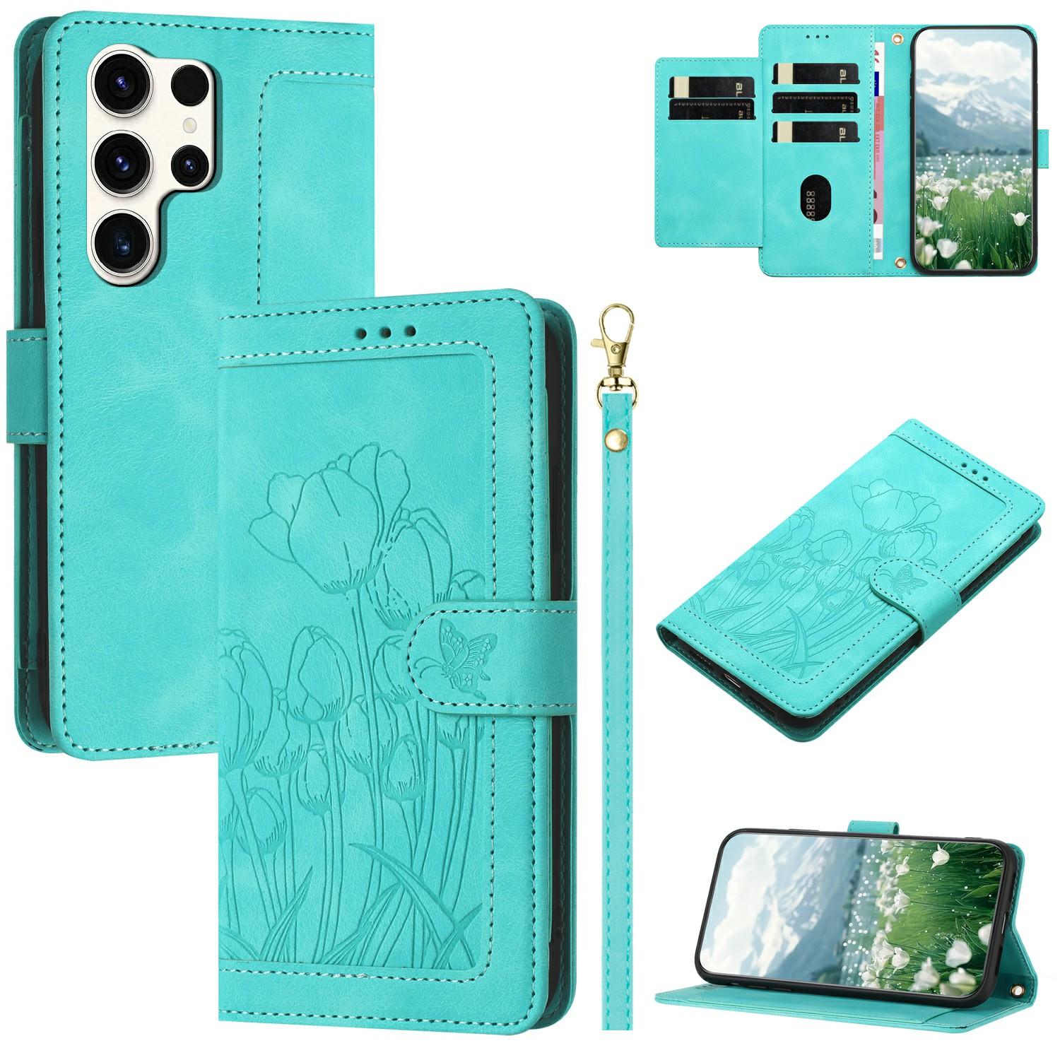 Для Samsung Galaxy S25 Ultra Case Tulip Leather Phone Cover with 5 Slots Card Wallet Green
Для Samsung Galaxy S25 Ultra Case Tulip Leather Phone Cover with 5 Slots Card Wallet Green