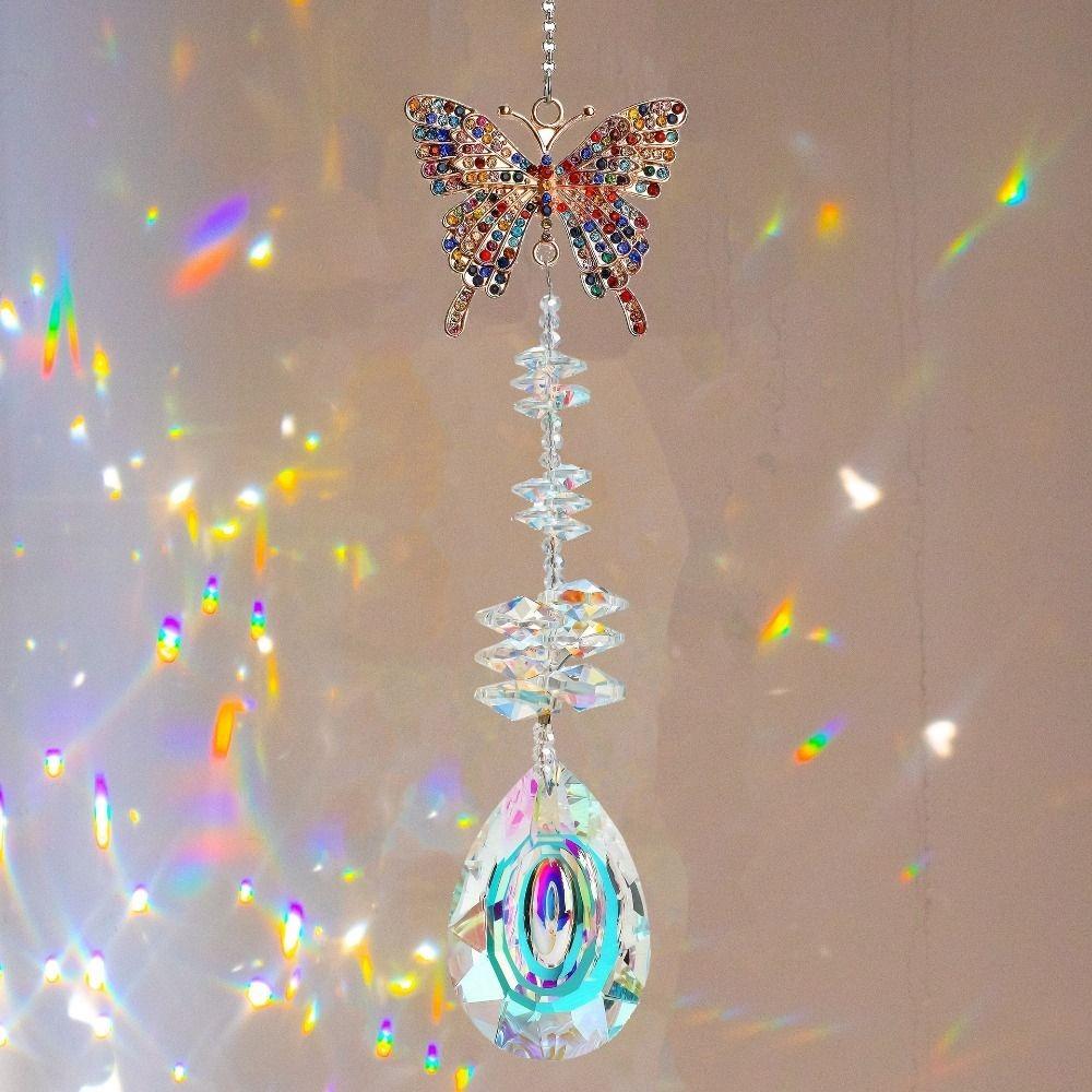 Rotating Sun Catcher Crystal Light Collection Pendant Crafts Wind Spinner Door Butterfly
Rotating Sun Catcher Crystal Light Collection Pendant Crafts Wind Spinner Door Butterfly