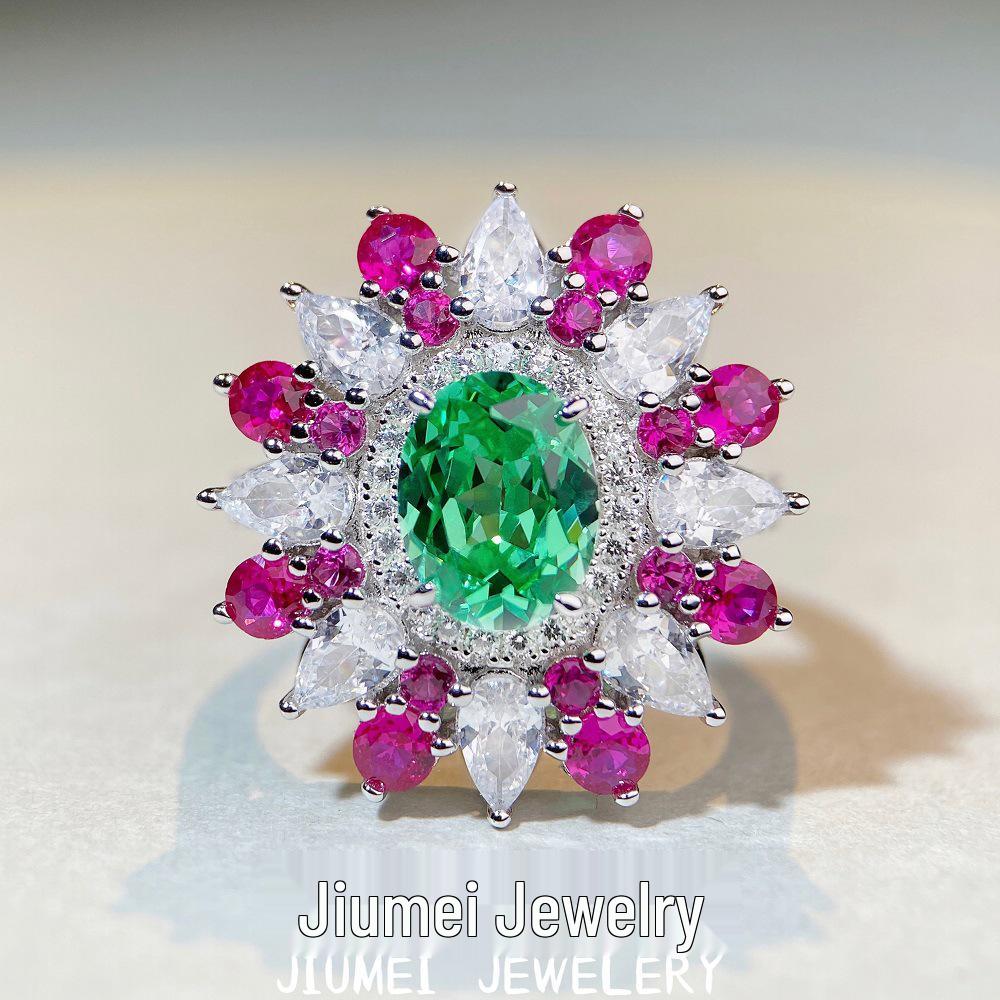 S925 Sterling Silver Flower Ring for Women, European & American Style, Exaggerated Luxury with Full Diamond Inlay Size 6
S925 Sterling Silver Flower Ring for Women, European & American Style, Exaggerated Luxury with Full Diamond Inlay Size 6