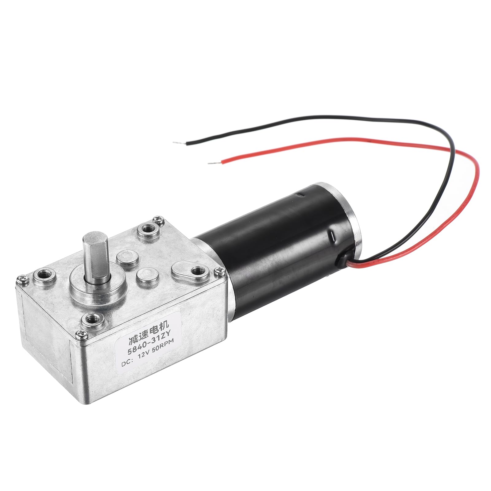 uxcell DC 12V 50RPM Worm Gear Motor 8mm D Shaft Reduction Electric Motor Redactor High Torque Low Speed Mini Turbine Worm Motor with Wire
uxcell DC 12V 50RPM Worm Gear Motor 8mm D Shaft Reduction Electric Motor Redactor High Torque Low Speed Mini Turbine Worm Motor with Wire