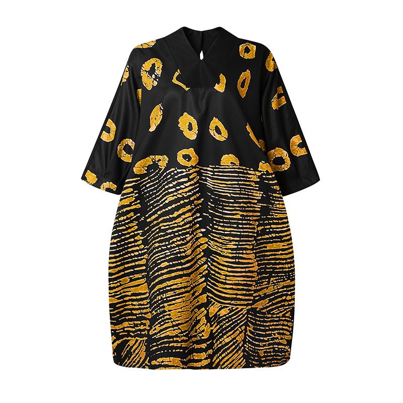 Oversized Women Round Neck Batwing Sleeve Floral Print Loose Casual Party Swing Dresses L жовтий
Oversized Women Round Neck Batwing Sleeve Floral Print Loose Casual Party Swing Dresses L жовтий