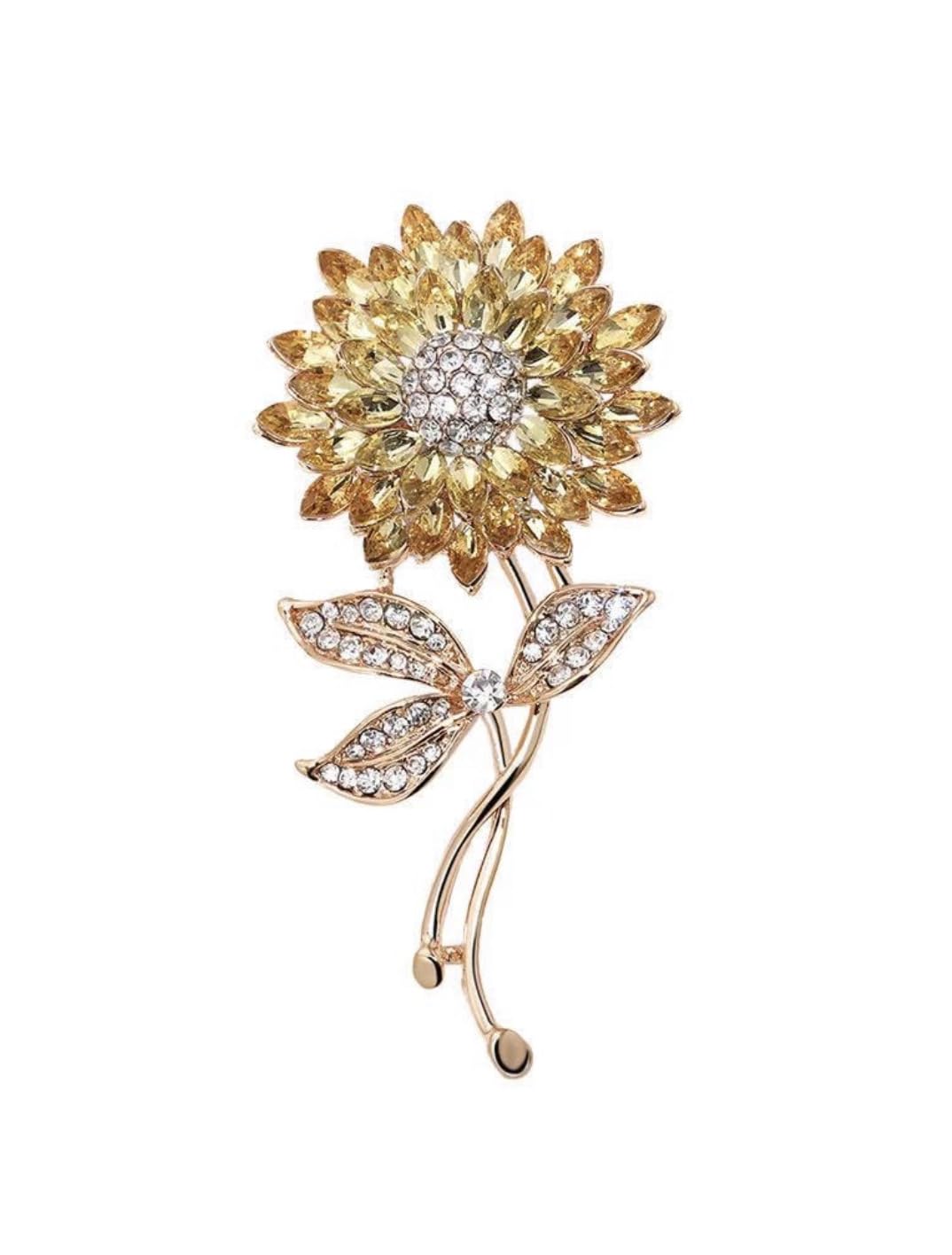 Zircon Sunflower Brooch Flower Corsage Wedding Graduation Ceremony Entrance Ceremony Interview Presentation Festival Chest Decoration Birthday
Zircon Sunflower Brooch Flower Corsage Wedding Graduation Ceremony Entrance Ceremony Interview Presentation Festival Chest Decoration Birthday