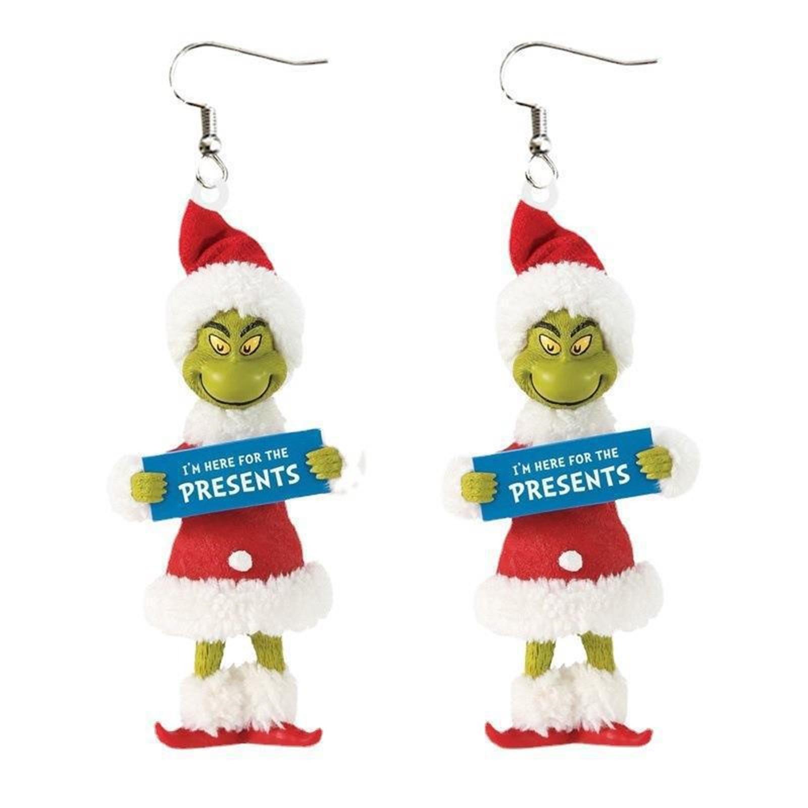 Christmas Character Themed Drop Earrings Featuring Festive Tree Design with Metal Hooks Suitable for Holiday Accessories and Gifts One Size
Christmas Character Themed Drop Earrings Featuring Festive Tree Design with Metal Hooks Suitable for Holiday Accessories and Gifts One Size