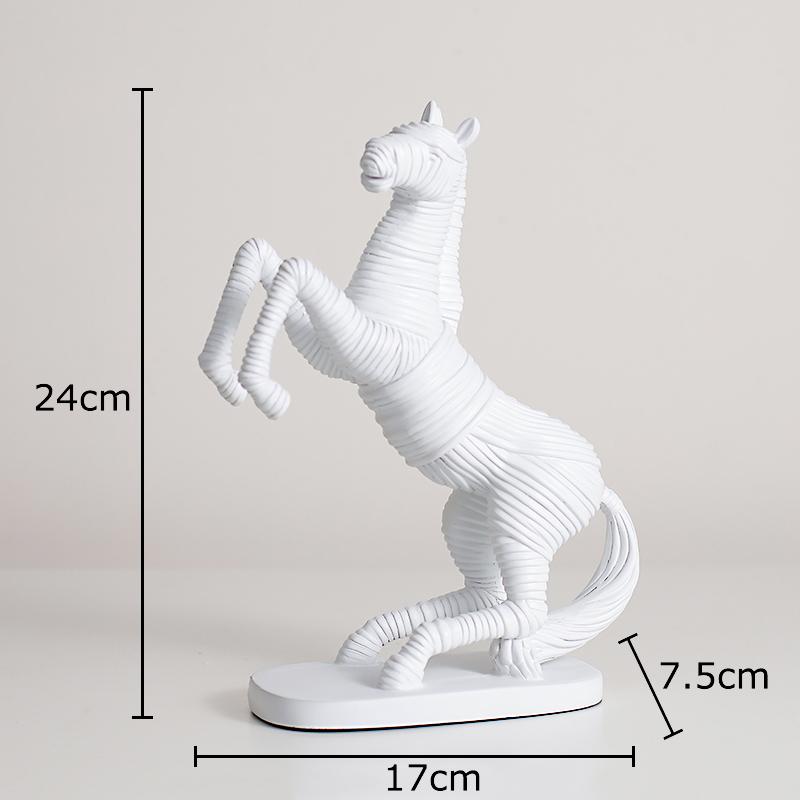 Striped Rope Horse Sculpture Desk Decoration Creative Bandage Horse Statue Ornaments Modern Resin Crafts Room Aesthetic Decor білий
Striped Rope Horse Sculpture Desk Decoration Creative Bandage Horse Statue Ornaments Modern Resin Crafts Room Aesthetic Decor білий