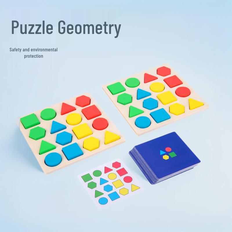Wooden Geometric Shape Educational Matching Puzzle for Early Childhood Development
Wooden Geometric Shape Educational Matching Puzzle for Early Childhood Development