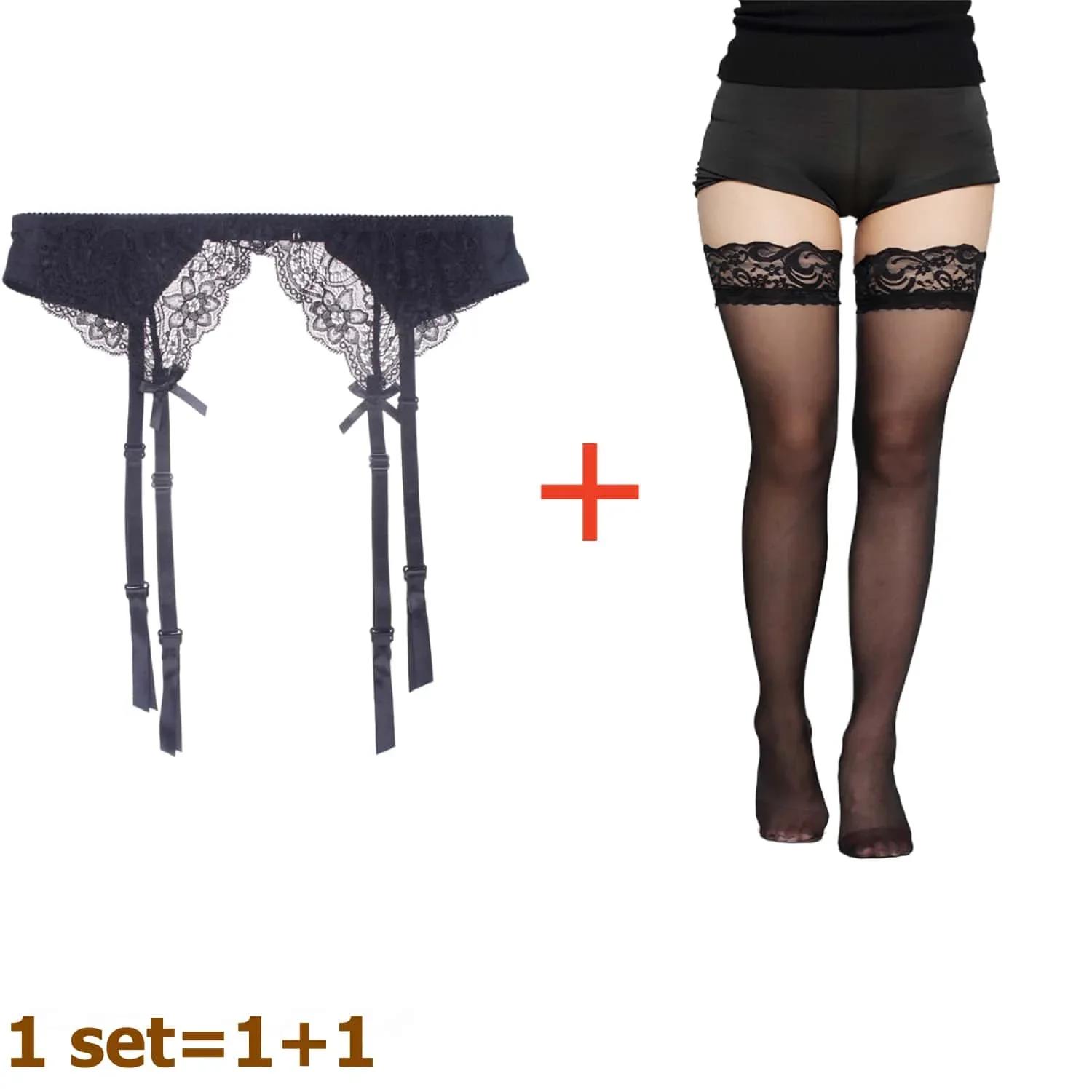 2Pcs/Set Women Suspender Socks Garter Belt With Sheer Lace Fishnet Stockings Plus Size Lingerie Set For Woman Xl Black White Red One Size
2Pcs/Set Women Suspender Socks Garter Belt With Sheer Lace Fishnet Stockings Plus Size Lingerie Set For Woman Xl Black White Red One Size