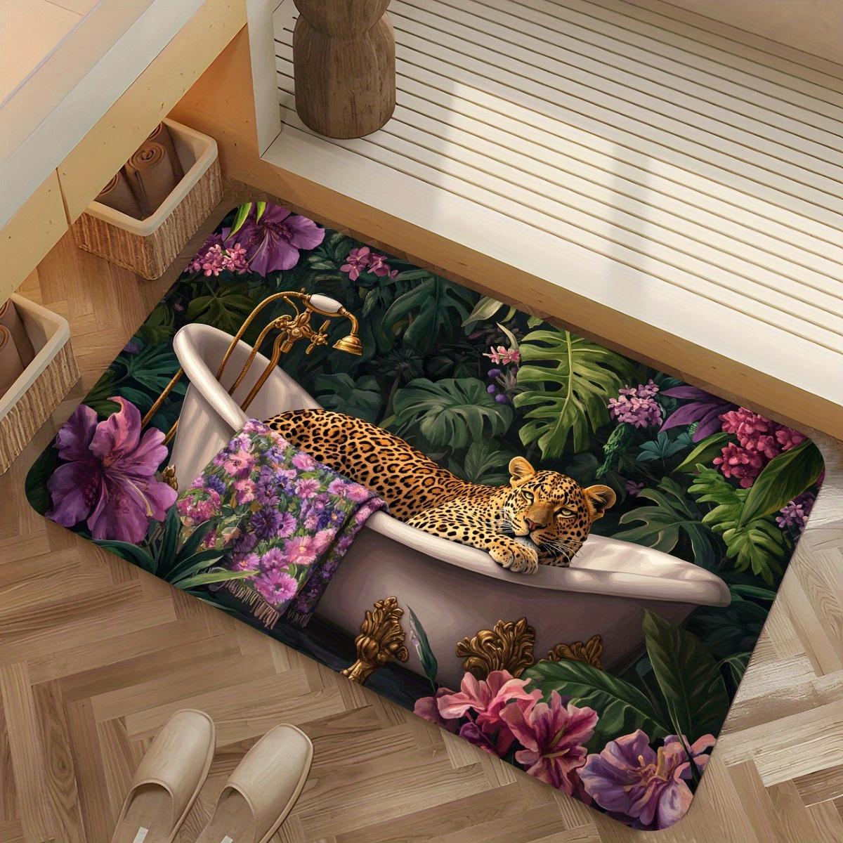 Luxurious Leopard Print Area Rug - Modern Animal Pattern Non-Slip Floor Mat for Bathroom , Kitchen , Cafe , Bar , Room 40x60cm
Luxurious Leopard Print Area Rug - Modern Animal Pattern Non-Slip Floor Mat for Bathroom , Kitchen , Cafe , Bar , Room 40x60cm