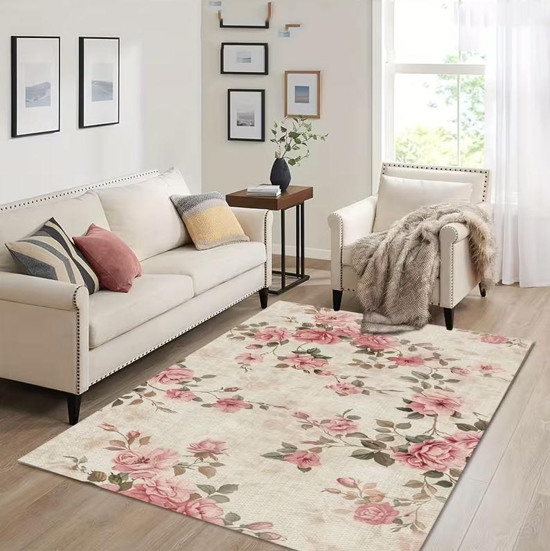 Home Decor Retro Flower Pattern Carpet Decorative Style Living Room Carpet Sofa Door Mat Bedroom Carpet Other Suitable Carpets 40x60cm
Home Decor Retro Flower Pattern Carpet Decorative Style Living Room Carpet Sofa Door Mat Bedroom Carpet Other Suitable Carpets 40x60cm