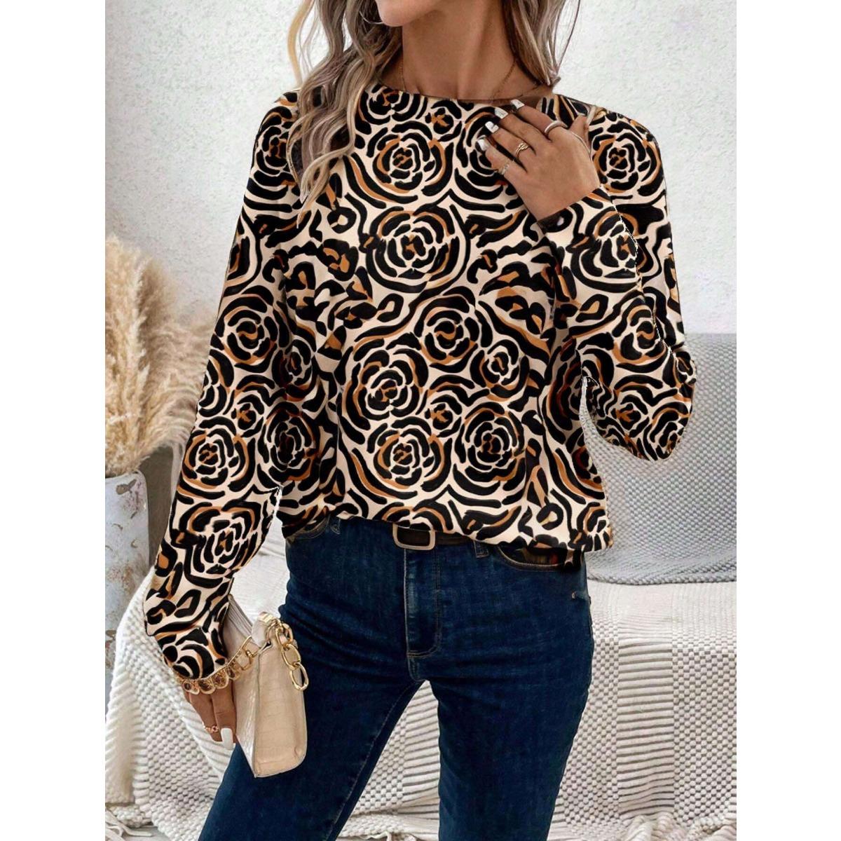 Round Neck 3D Printed Leopard Print Pattern Top Fashionable Casual Long Sleeved Women s Sweatshirts 6XL
Round Neck 3D Printed Leopard Print Pattern Top Fashionable Casual Long Sleeved Women s Sweatshirts 6XL