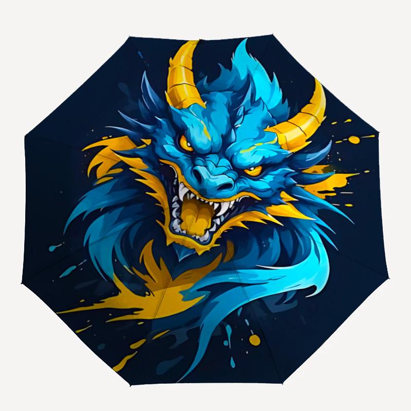1pc Dragon Fantasy Automatic Open/Close Umbrella - Compact Travel Umbrella, 8-Rib Heavy-Duty Construction, Ideal Gift, 28057
1pc Dragon Fantasy Automatic Open/Close Umbrella - Compact Travel Umbrella, 8-Rib Heavy-Duty Construction, Ideal Gift, 28057