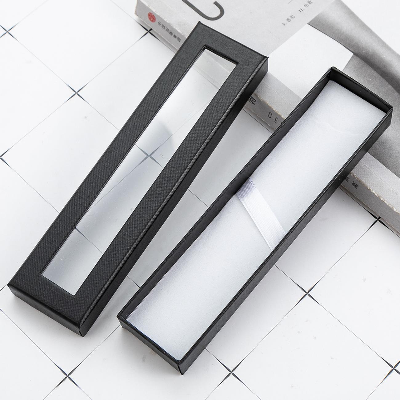 Pencil Case Transparent Window Business Office Paper Gift Pen Box Case Cardboard Pen Box Pen Wrapping Supplies Caixa De Lápis чёрный
Pencil Case Transparent Window Business Office Paper Gift Pen Box Case Cardboard Pen Box Pen Wrapping Supplies Caixa De Lápis чёрный