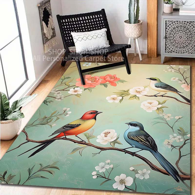 Floral and Bird Light Luxury Style Carpet for Living Room Bedroom Sofa Non-slip Floor Mat Luxury Gifts Modern Home Decor 40x60cm
Floral and Bird Light Luxury Style Carpet for Living Room Bedroom Sofa Non-slip Floor Mat Luxury Gifts Modern Home Decor 40x60cm