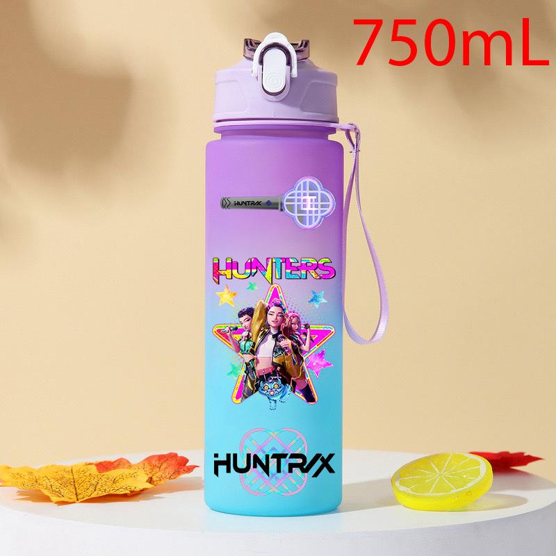 750ML kpop for Demon Hunters Bottle gradient straw cup Gourde Gradient Color Water Cup Plastic Drinking Cup
750ML kpop for Demon Hunters Bottle gradient straw cup Gourde Gradient Color Water Cup Plastic Drinking Cup