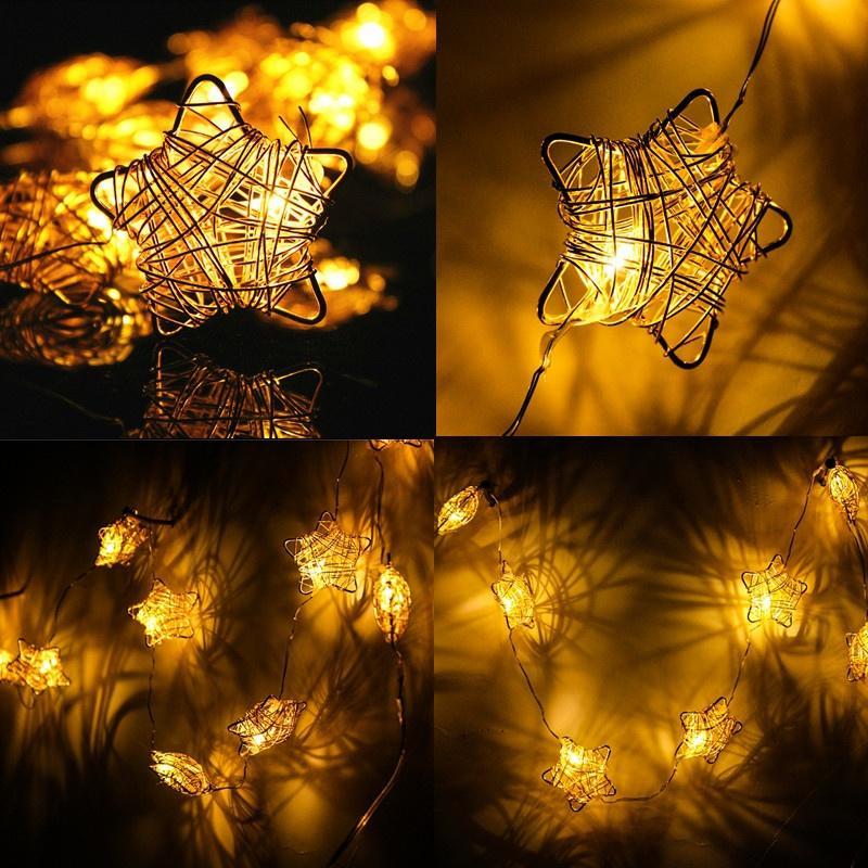 10 огней в стиле Золотой Звезды Гирлянды Гирлянды для рождественской свадебной вечеринки с декором сада на открытом воздухе 
10 огней в стиле Золотой Звезды Гирлянды Гирлянды для рождественской свадебной вечеринки с декором сада на открытом воздухе