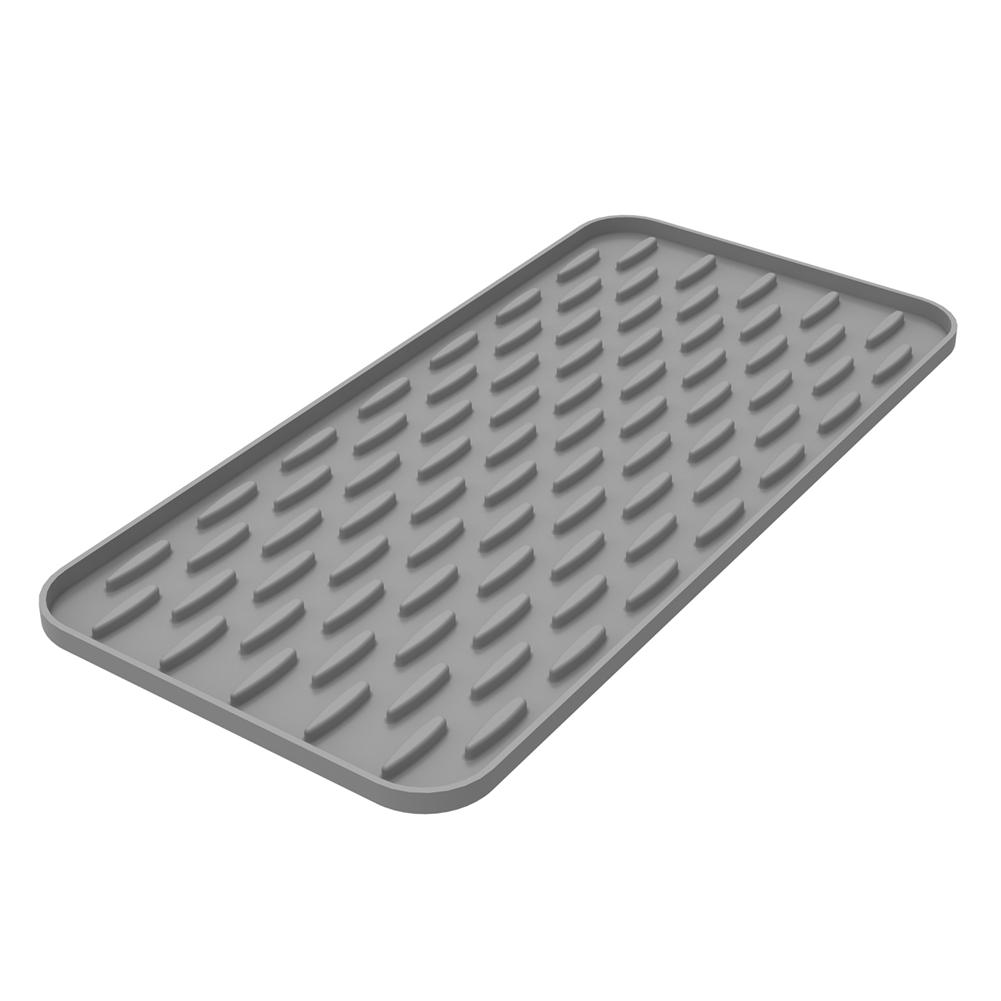 Built-in Drain Design Silicone Sink Mat Non-Slip Fast Drainage Dish Drying Tray Drip-Free Heat Resistant Water Drip Catcher сірий колір
Built-in Drain Design Silicone Sink Mat Non-Slip Fast Drainage Dish Drying Tray Drip-Free Heat Resistant Water Drip Catcher сірий колір