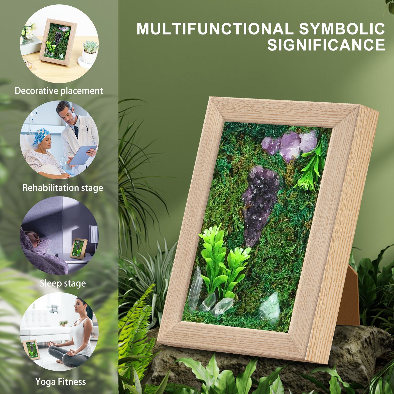 5x7 Picture Frame Wood Picture Frame with Amethyst Cluster Decor Creative Photo Display Frame Unique Forest Greenery Photo Frame
5x7 Picture Frame Wood Picture Frame with Amethyst Cluster Decor Creative Photo Display Frame Unique Forest Greenery Photo Frame