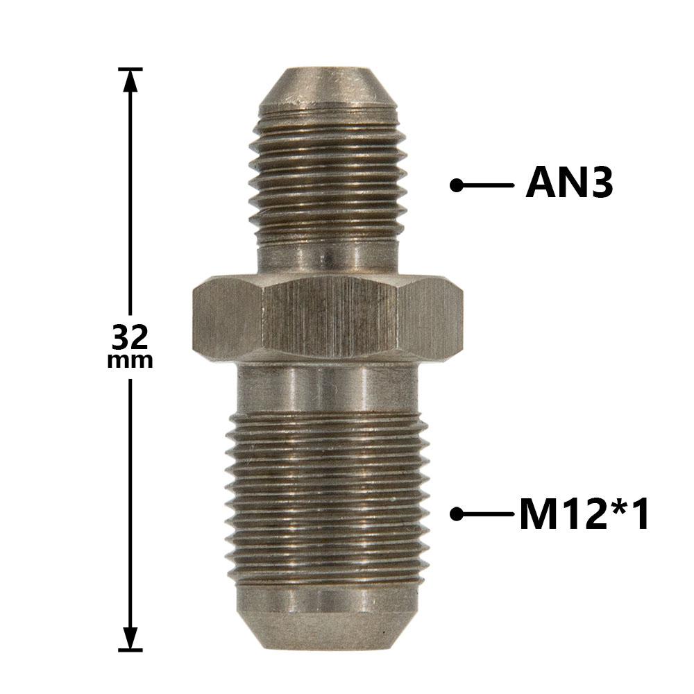 Universal AN3 to M10x1/AN3 to M12x1.0 Male Flare Stainless Steel Brake Hose Clutch Line Oil Hose Fitting Adapter Car Accessories An3 to M12x1.0
Universal AN3 to M10x1/AN3 to M12x1.0 Male Flare Stainless Steel Brake Hose Clutch Line Oil Hose Fitting Adapter Car Accessories An3 to M12x1.0
