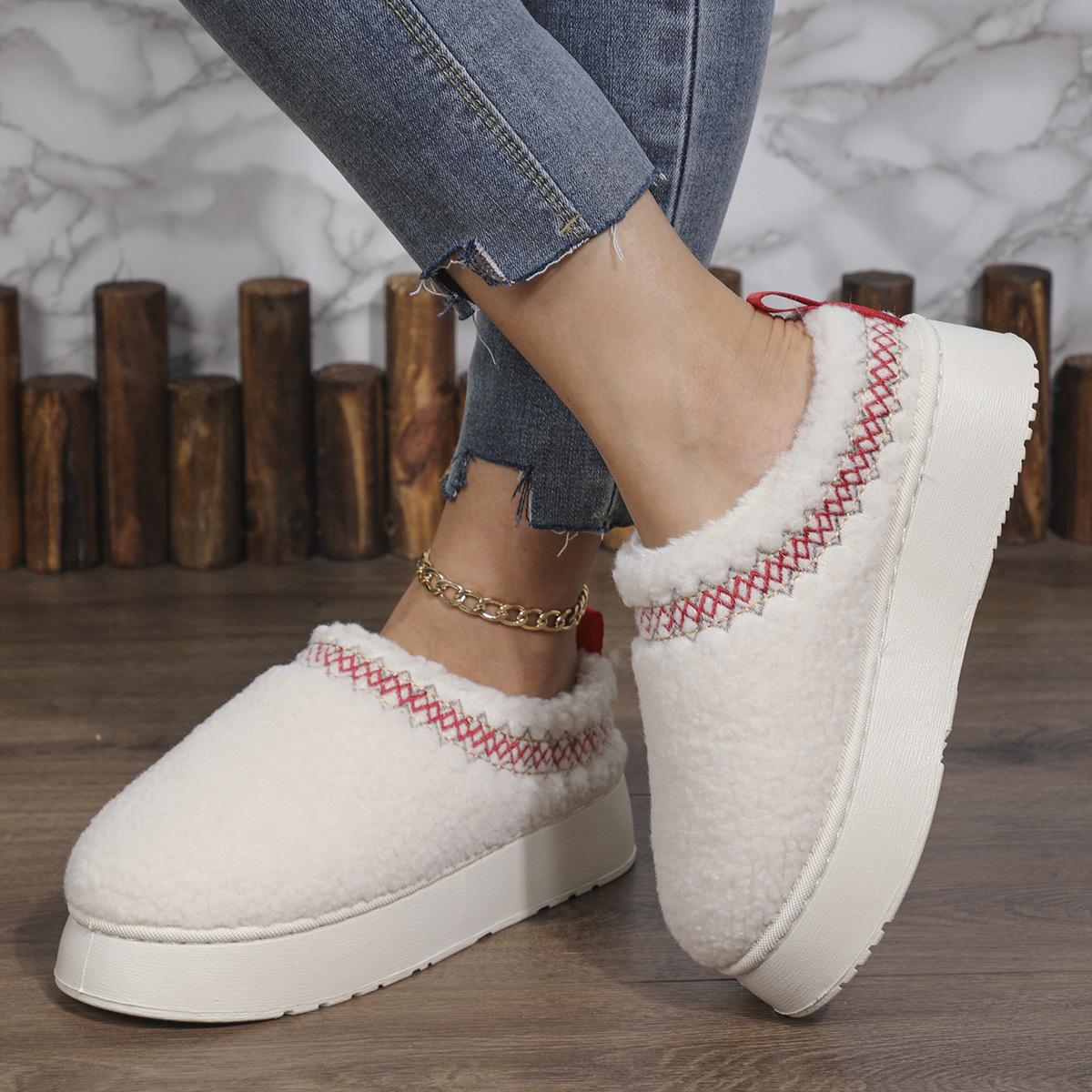 Thick-soled lamb wool ethnic style winter bag head half slippers women s new lace wool drag foreign trade snow cotton slippers 36 белый
Thick-soled lamb wool ethnic style winter bag head half slippers women s new lace wool drag foreign trade snow cotton slippers 36 белый