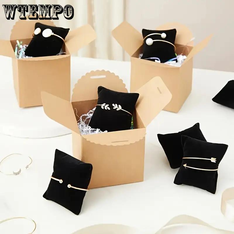 WTEMPO Velvet Jewelry Display Pillows Soft Black Cushion Stands for Bracelets & Watches Storage Packaging Supplies for Beading Jewelry Making 4pcs чёрный
WTEMPO Velvet Jewelry Display Pillows Soft Black Cushion Stands for Bracelets & Watches Storage Packaging Supplies for Beading Jewelry Making 4pcs чёрный