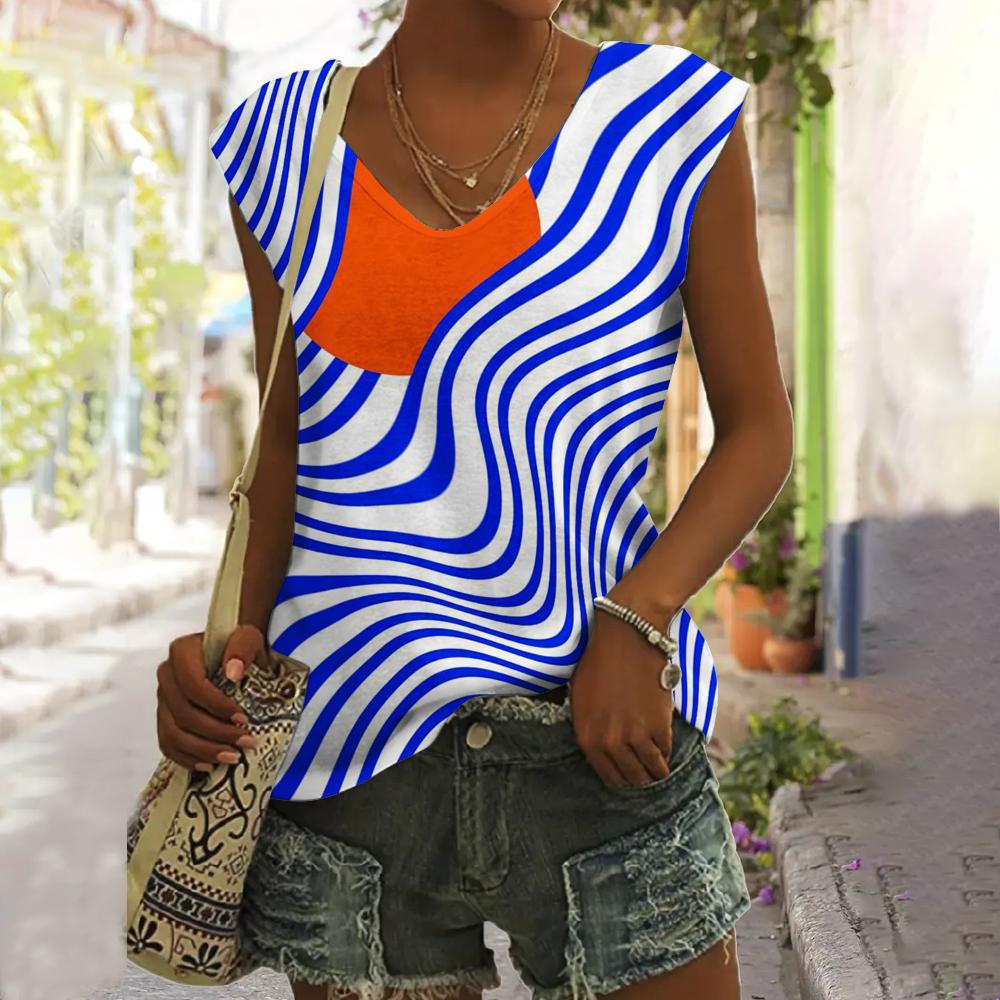 Модные летние цветные кисточки 3D принт майки женские уличные свободные V-образный вырез жилет без рукавов с открытыми плечами женская майка 5XL
Модные летние цветные кисточки 3D принт майки женские уличные свободные V-образный вырез жилет без рукавов с открытыми плечами женская майка 5XL