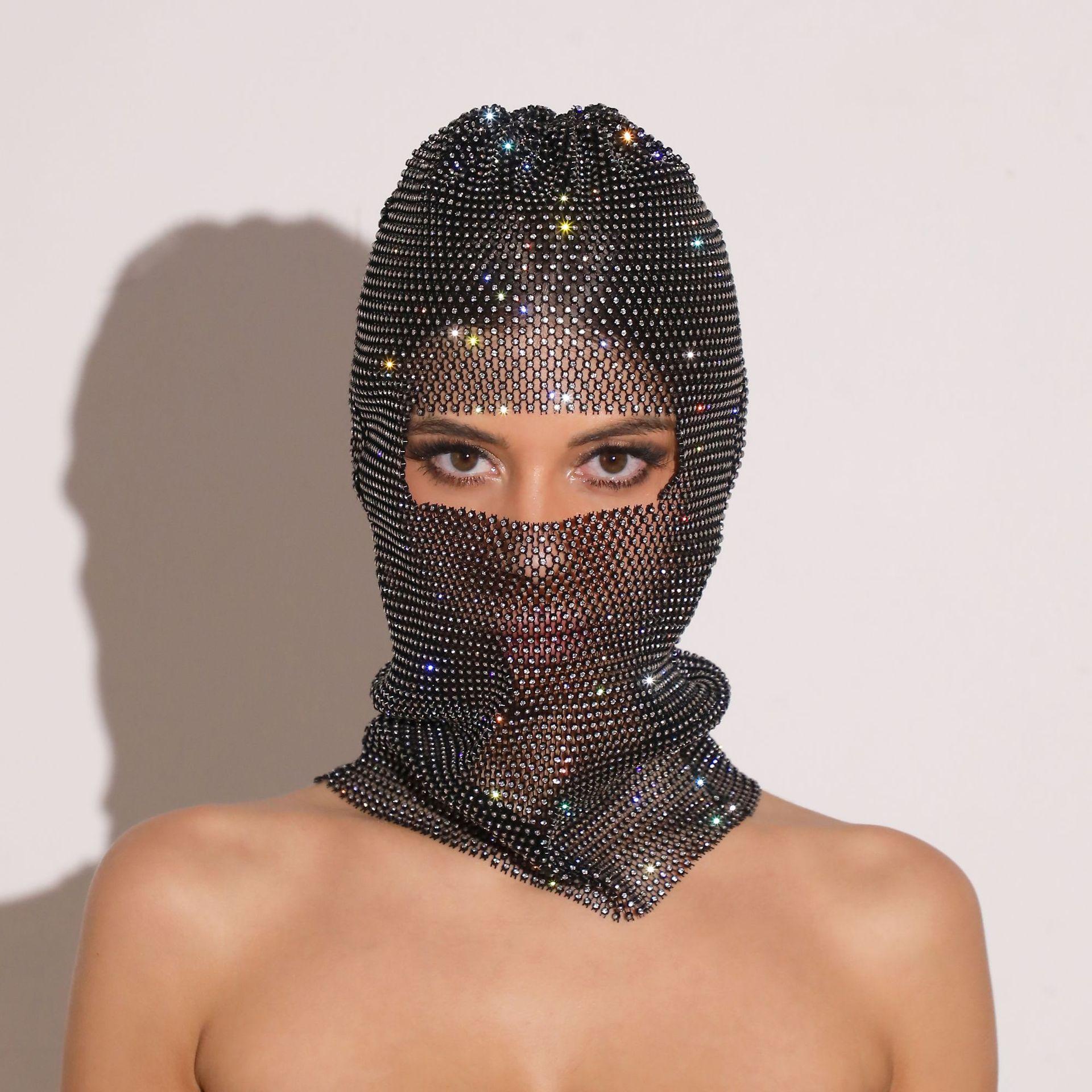 Fashion Bling Rhinestone Face Mask Full Coverage Sun Protection Stylish Face Shield Headgear
Fashion Bling Rhinestone Face Mask Full Coverage Sun Protection Stylish Face Shield Headgear
