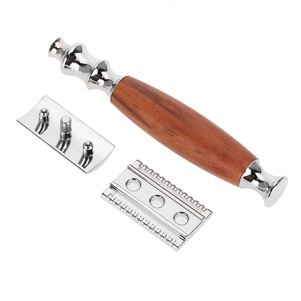 Classic Men Anti Skid Wood Handle Dual Blade Shaver Vintage Style Manual Razor (Mahogany)
Classic Men Anti Skid Wood Handle Dual Blade Shaver Vintage Style Manual Razor (Mahogany)
