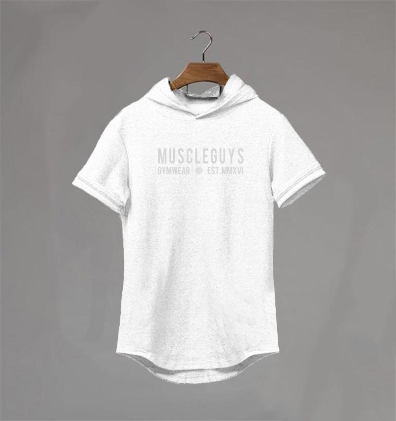 Mens Fitness Muscle Clothing Short Sleeve Sport T-shirts Summer Breathable Cotton Hoodie Gym Bodybuilding Slim Fit Hooded Shirts XXL білий
Mens Fitness Muscle Clothing Short Sleeve Sport T-shirts Summer Breathable Cotton Hoodie Gym Bodybuilding Slim Fit Hooded Shirts XXL білий