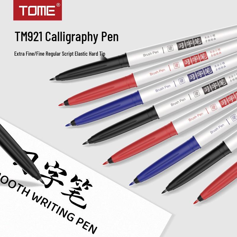 TOME 921 Calligraphy Pen Set - Extra Fine & Regular Tips, Red/Black/Blue, Ideal for Student Practice & Beautiful Script.
TOME 921 Calligraphy Pen Set - Extra Fine & Regular Tips, Red/Black/Blue, Ideal for Student Practice & Beautiful Script.