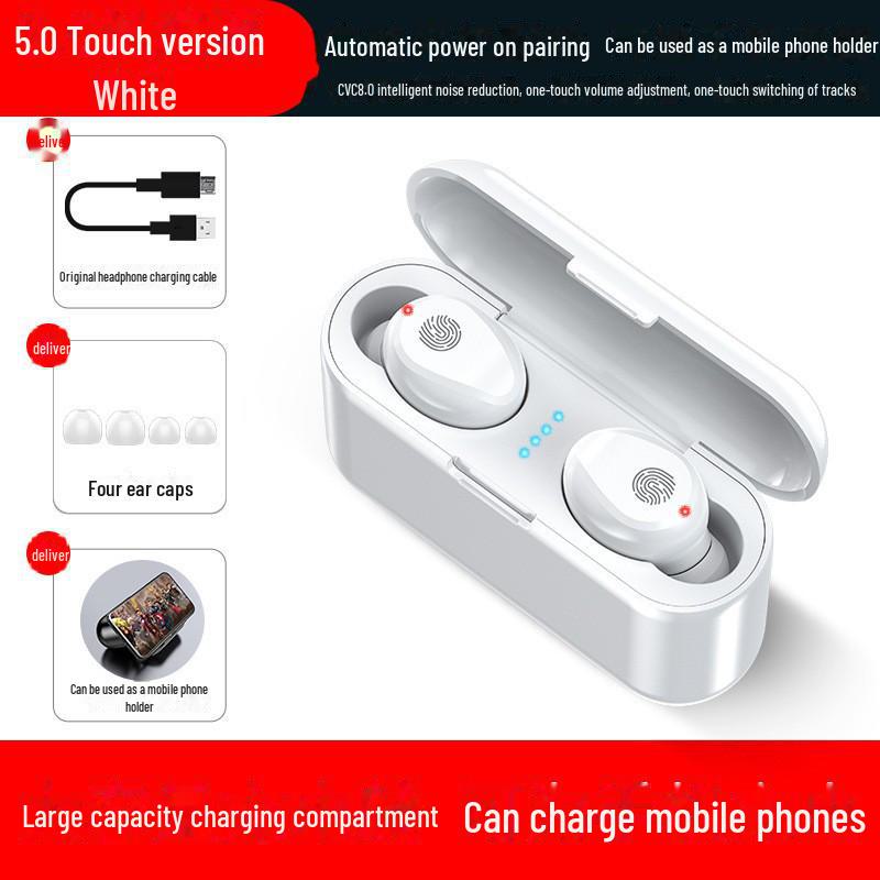 F9 Сенсорный дисплей с подсветкой Двухканальные беспроводные наушники Bluetooth 5.0 TWS для спорта F-9
F9 Сенсорный дисплей с подсветкой Двухканальные беспроводные наушники Bluetooth 5.0 TWS для спорта F-9