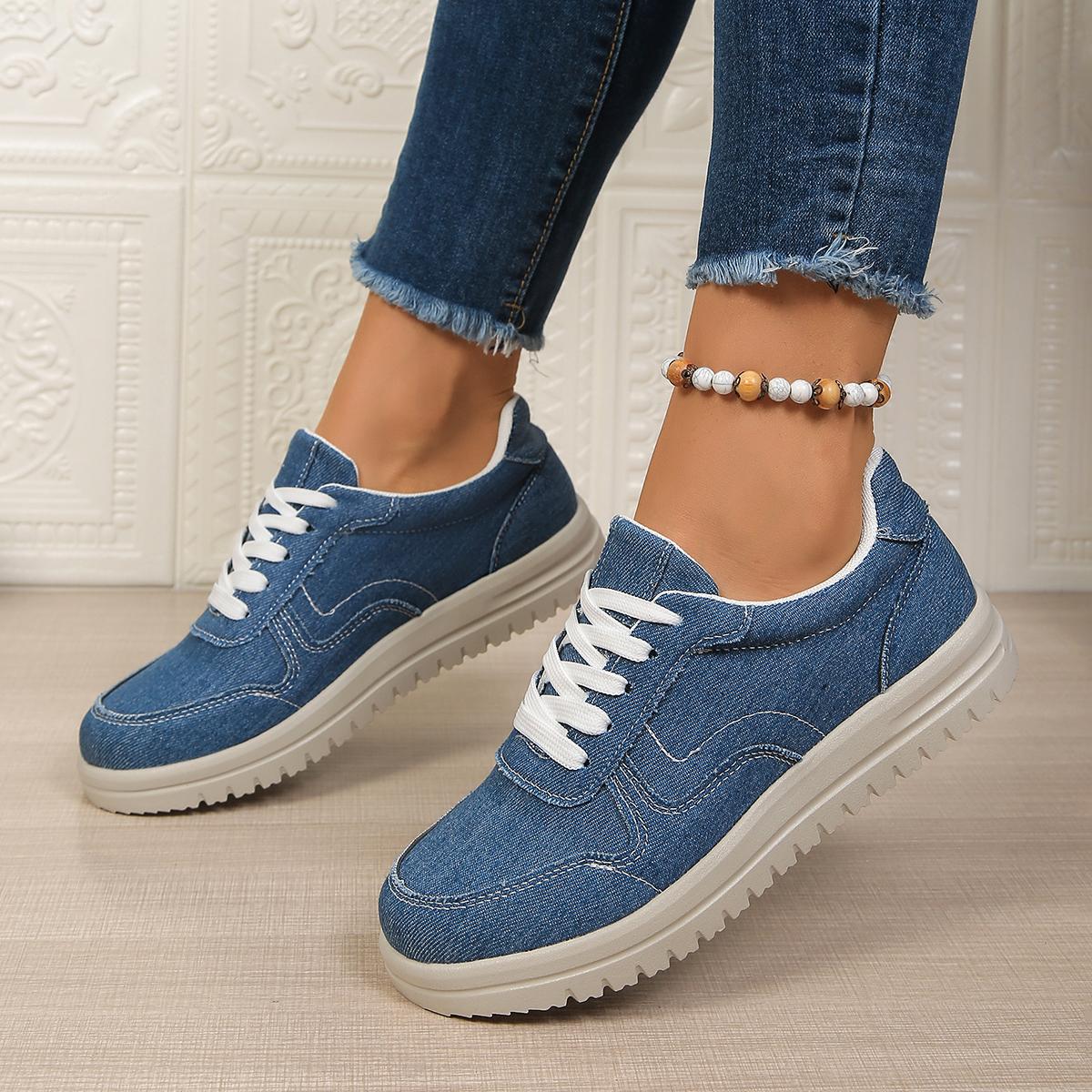 Rand Lace-up Women Vulcanized Shoes Fashion Solid Color Women Casual Shoes Round Toe Mesh Sneakers Women Outdoor Trend Sneakers 36 синій
Rand Lace-up Women Vulcanized Shoes Fashion Solid Color Women Casual Shoes Round Toe Mesh Sneakers Women Outdoor Trend Sneakers 36 синій