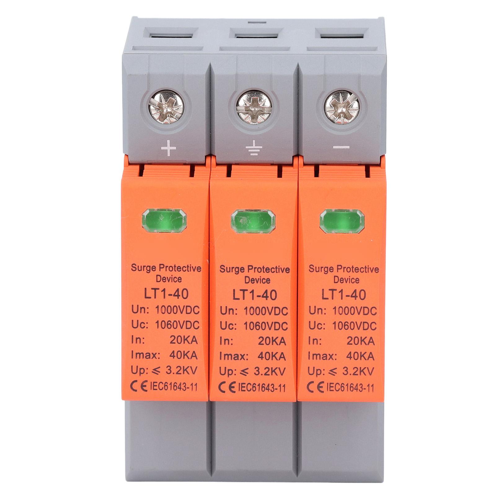 3P Surge Protector 35MM DIN Rail Mount Photovoltaic Surge Protective Device Low Voltage Arrester
3P Surge Protector 35MM DIN Rail Mount Photovoltaic Surge Protective Device Low Voltage Arrester