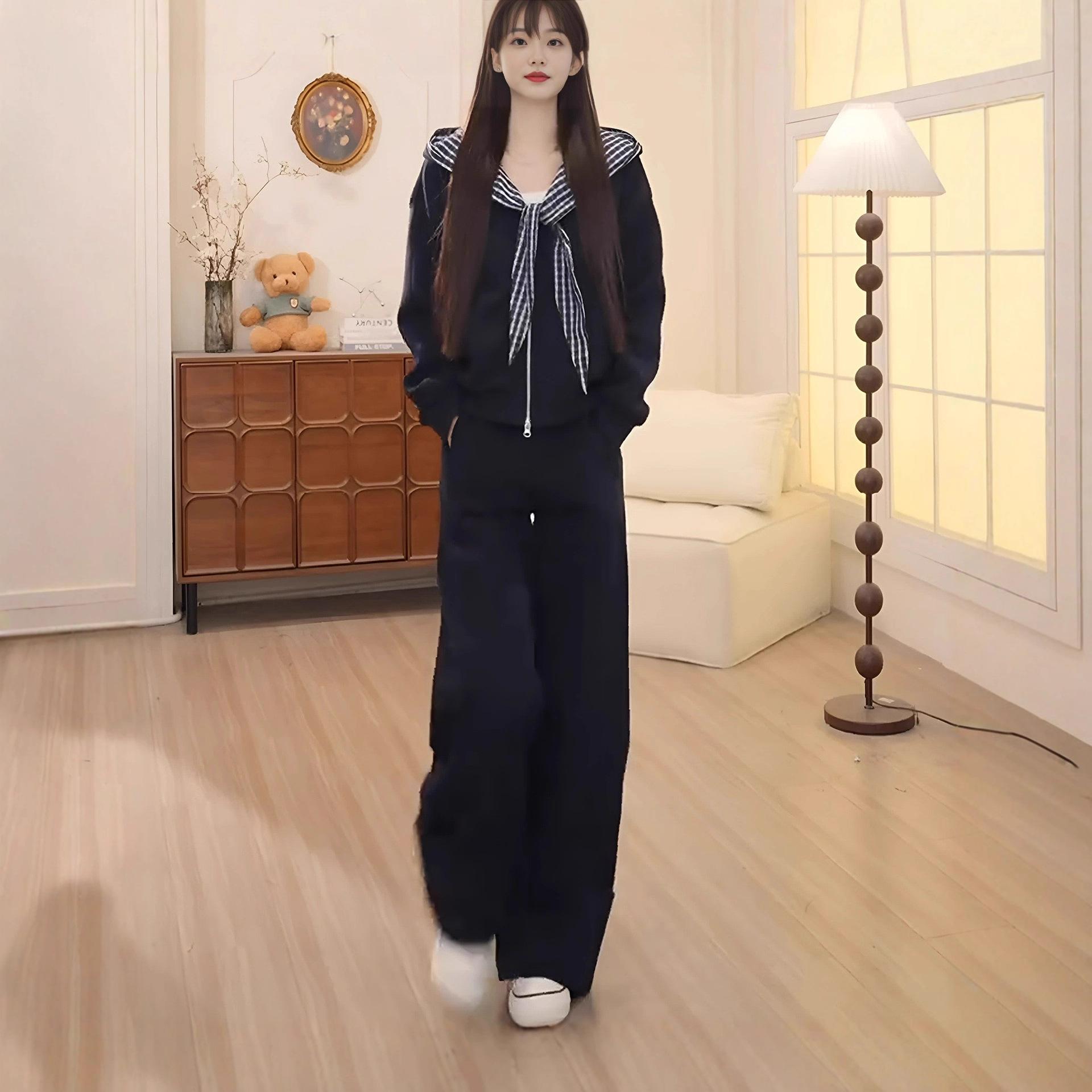 Hanli Hanqi Women s Spring 2026 Casual Sportswear: Sweet Age-Reducing Jacket & Wide-Leg Pants Set XL
Hanli Hanqi Women s Spring 2026 Casual Sportswear: Sweet Age-Reducing Jacket & Wide-Leg Pants Set XL