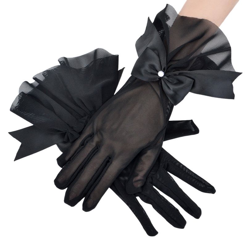 Black Retro Lace Lace Gloves Women s Bows Mesh Stretch Breathable Elegant Cheongsam Bridal Accessories Sun Protection Black One size
Black Retro Lace Lace Gloves Women s Bows Mesh Stretch Breathable Elegant Cheongsam Bridal Accessories Sun Protection Black One size