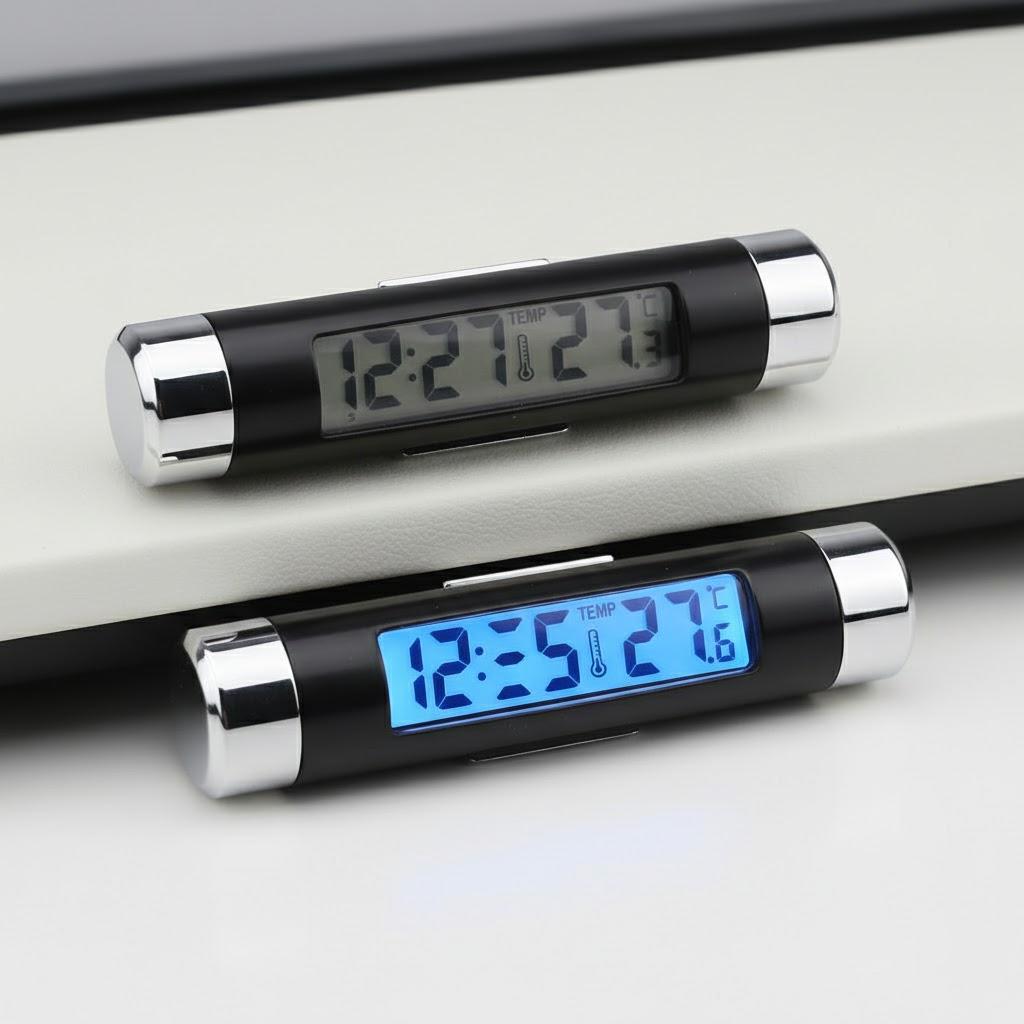 Car Digital Thermometer Clock 2 in 1 Electronic Dashboard Display with Clip Adjustable Car Accessories чёрный
Car Digital Thermometer Clock 2 in 1 Electronic Dashboard Display with Clip Adjustable Car Accessories чёрный
