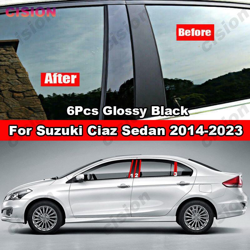 Для Suzuki Ciaz 2014-2023 глянцевый черный автомобиль, дверь, окно, центральная колонна, BC, крышка стойки, накладка, зеркальный эффект, материал ПК
Для Suzuki Ciaz 2014-2023 глянцевый черный автомобиль, дверь, окно, центральная колонна, BC, крышка стойки, накладка, зеркальный эффект, материал ПК