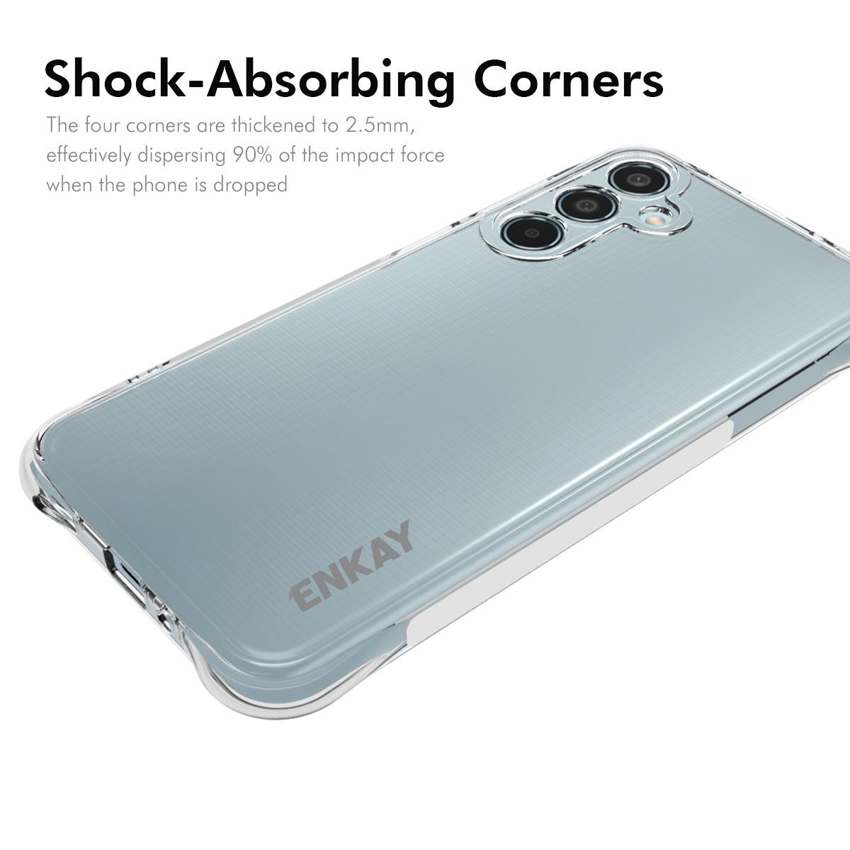 ENKAY HAT PRINCE For Samsung Galaxy M35 5G Clear Case TPU Phone Cover Corner Airbag Fall Protection A
ENKAY HAT PRINCE For Samsung Galaxy M35 5G Clear Case TPU Phone Cover Corner Airbag Fall Protection A