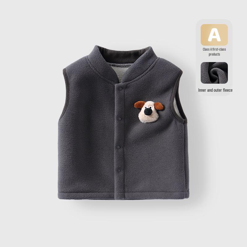 Baby Vest: Cozy Plush Lined Warm Shawl for Autumn/Winter, Cute Newborn Wear 90 cm
Baby Vest: Cozy Plush Lined Warm Shawl for Autumn/Winter, Cute Newborn Wear 90 cm