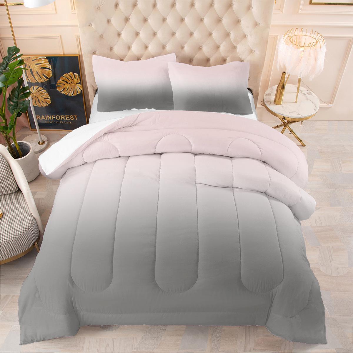 Quilt Gradient Clouds Sky Layered Feather Silk Quilt Fat Quilt Core Rainbow Quilt Cover Three-piece Set 172*218cm
Quilt Gradient Clouds Sky Layered Feather Silk Quilt Fat Quilt Core Rainbow Quilt Cover Three-piece Set 172*218cm
