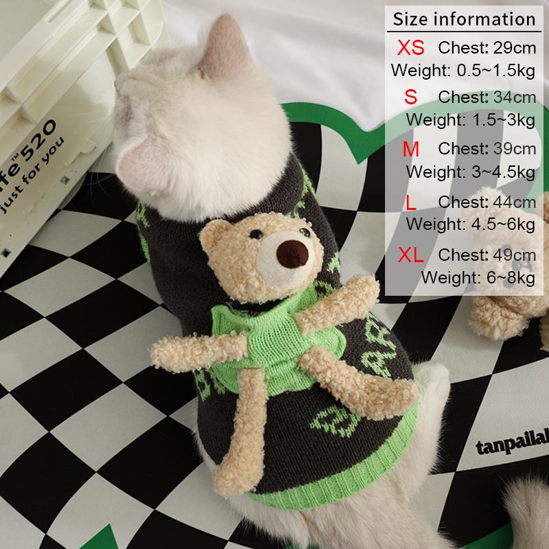 HOOPET Одежда для домашних животных с куклой-медведем, свитер для собак, жилет для чихуахуа, модная одежда для собак, кошек, плюшевая такса, пальто, аксессуары для домашних животных XS серый
HOOPET Одежда для домашних животных с куклой-медведем, свитер для собак, жилет для чихуахуа, модная одежда для собак, кошек, плюшевая такса, пальто, аксессуары для домашних животных XS серый